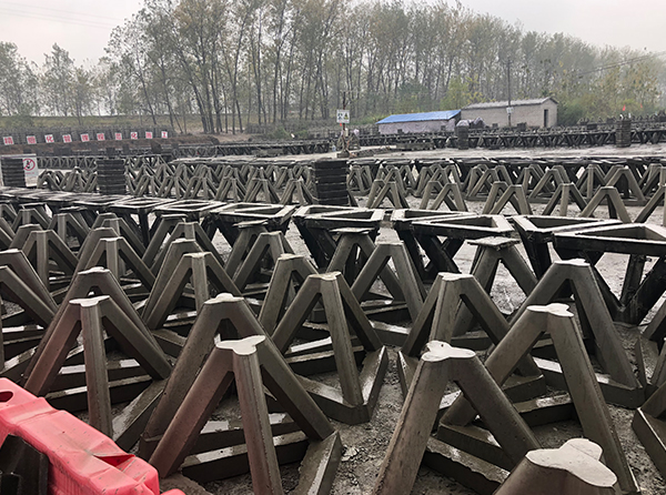 長江航道透水框架模具